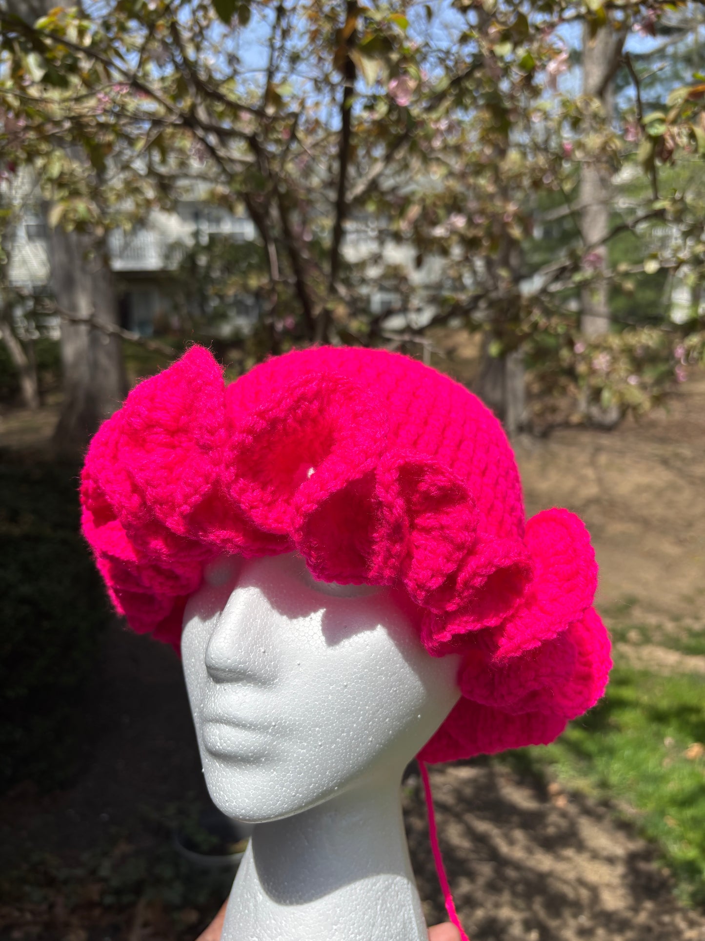 Crochet Ruffle Hat