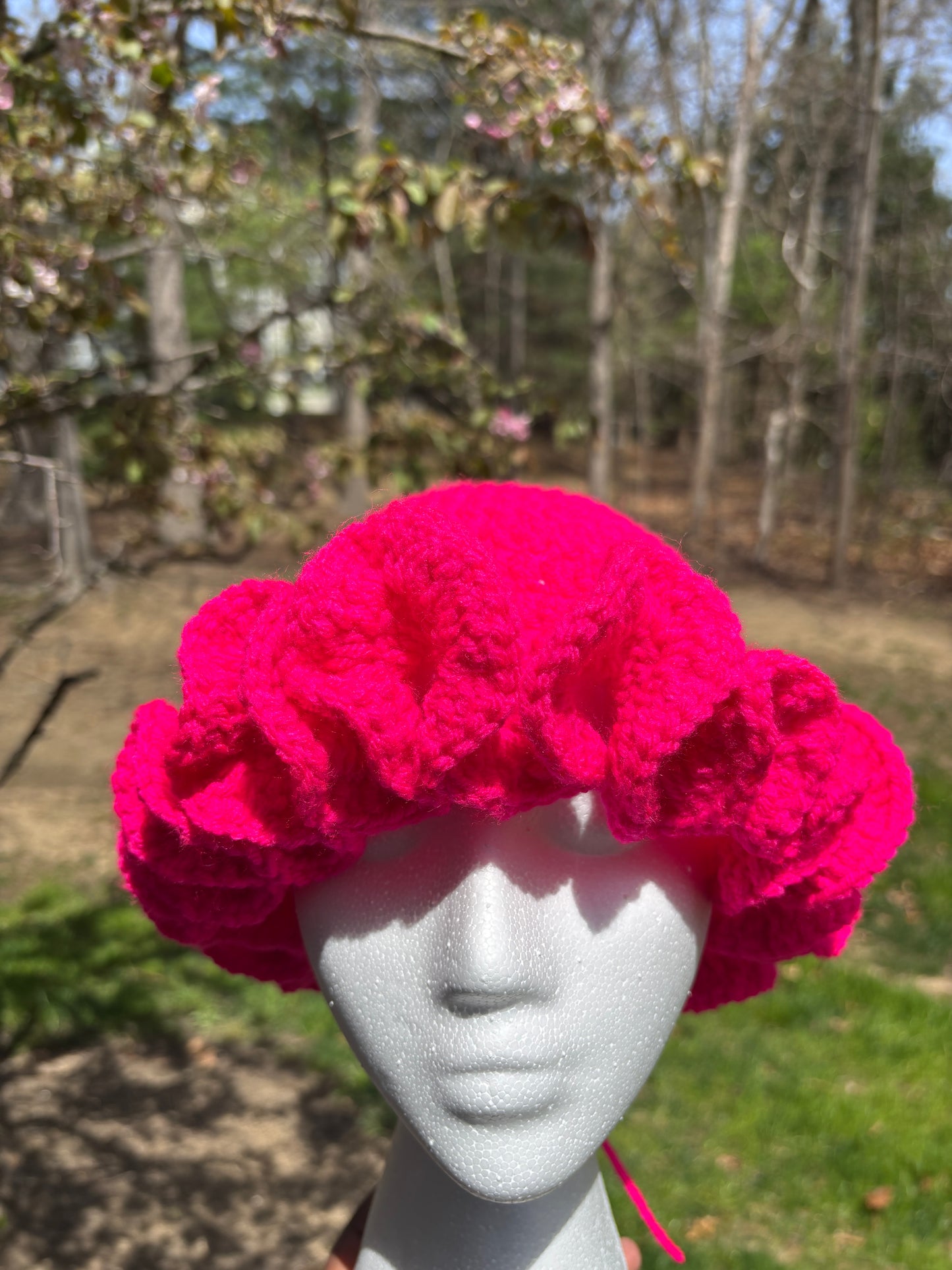 Crochet Ruffle Hat