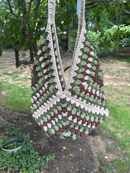 3 square bag-green